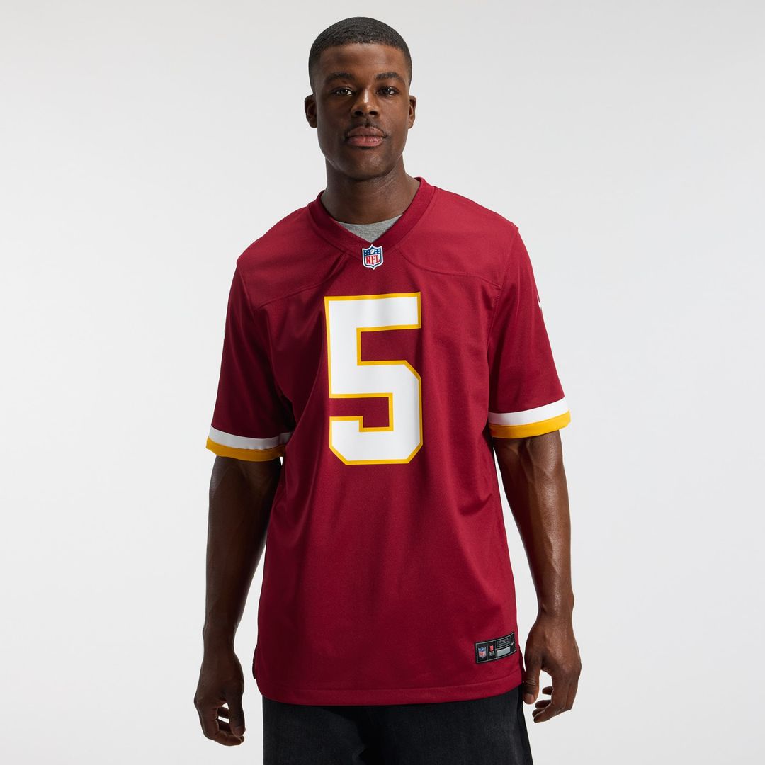 Washington Commanders Jayden Daniels White Game Super Bowl Era Jersey