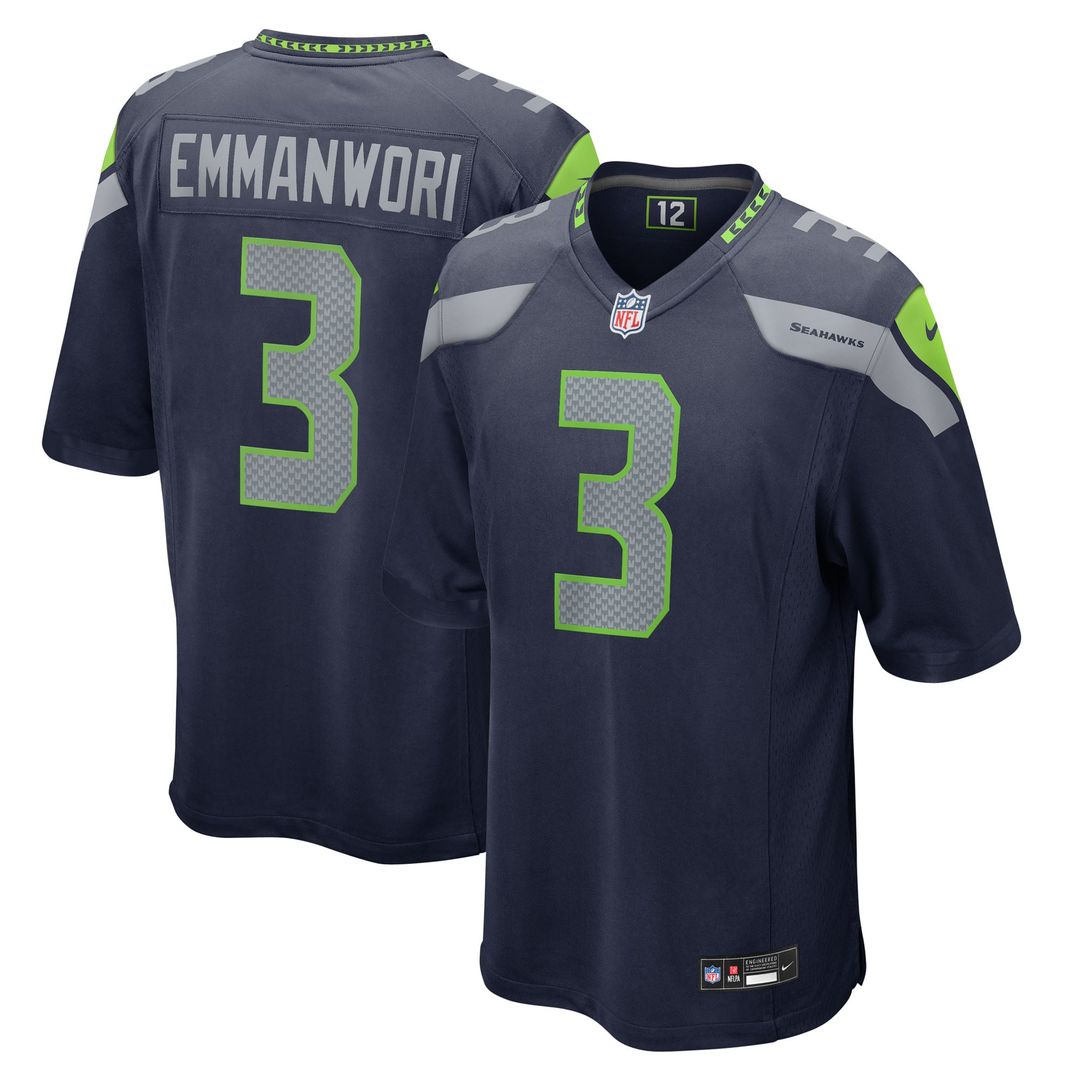 Seattle Seahawks Nick Emmanwori White Game Jersey