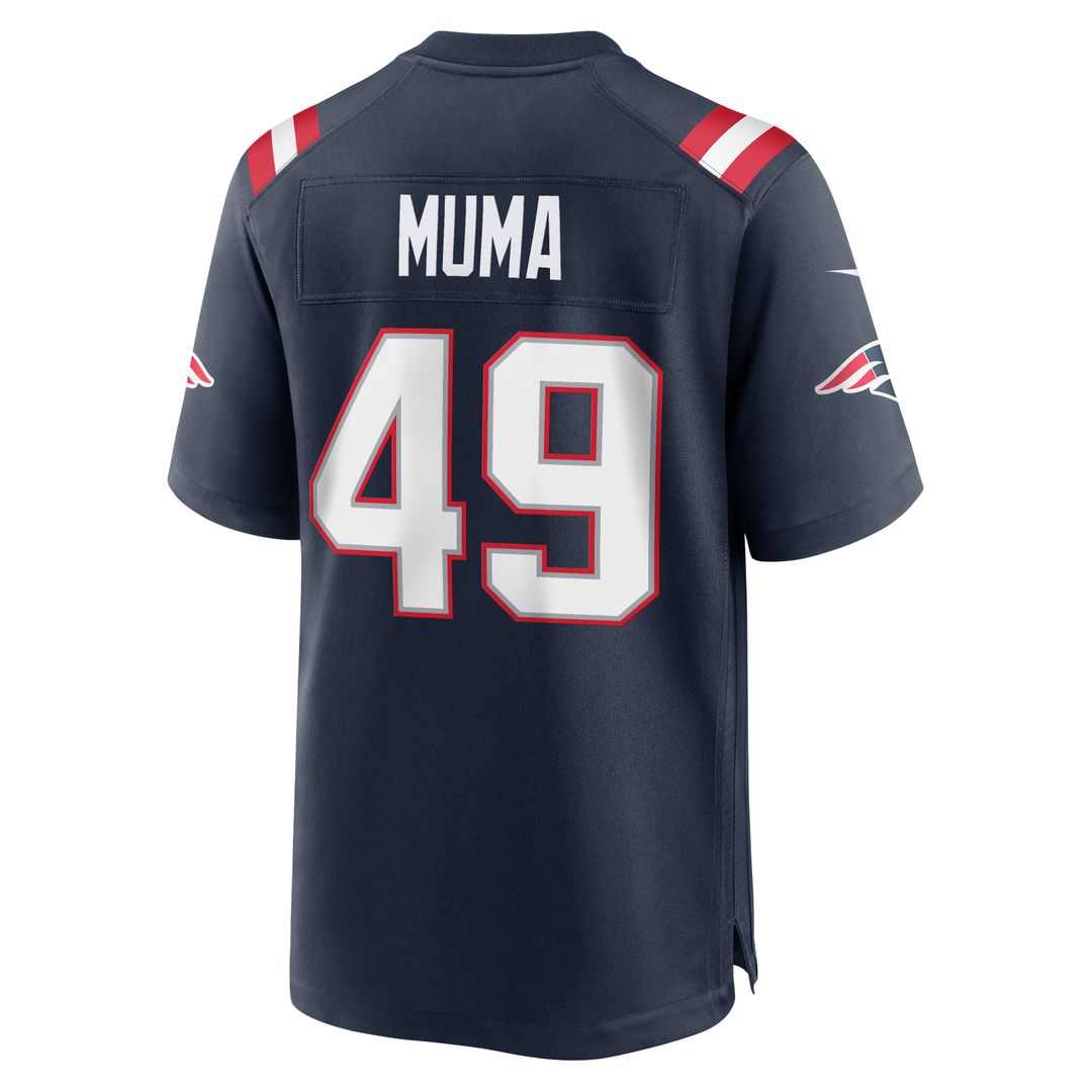 New England Patriots Chad Muma Navy Team Game Jersey
