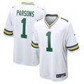 Green Bay Packers Micah Parsons White Game Player Jersey