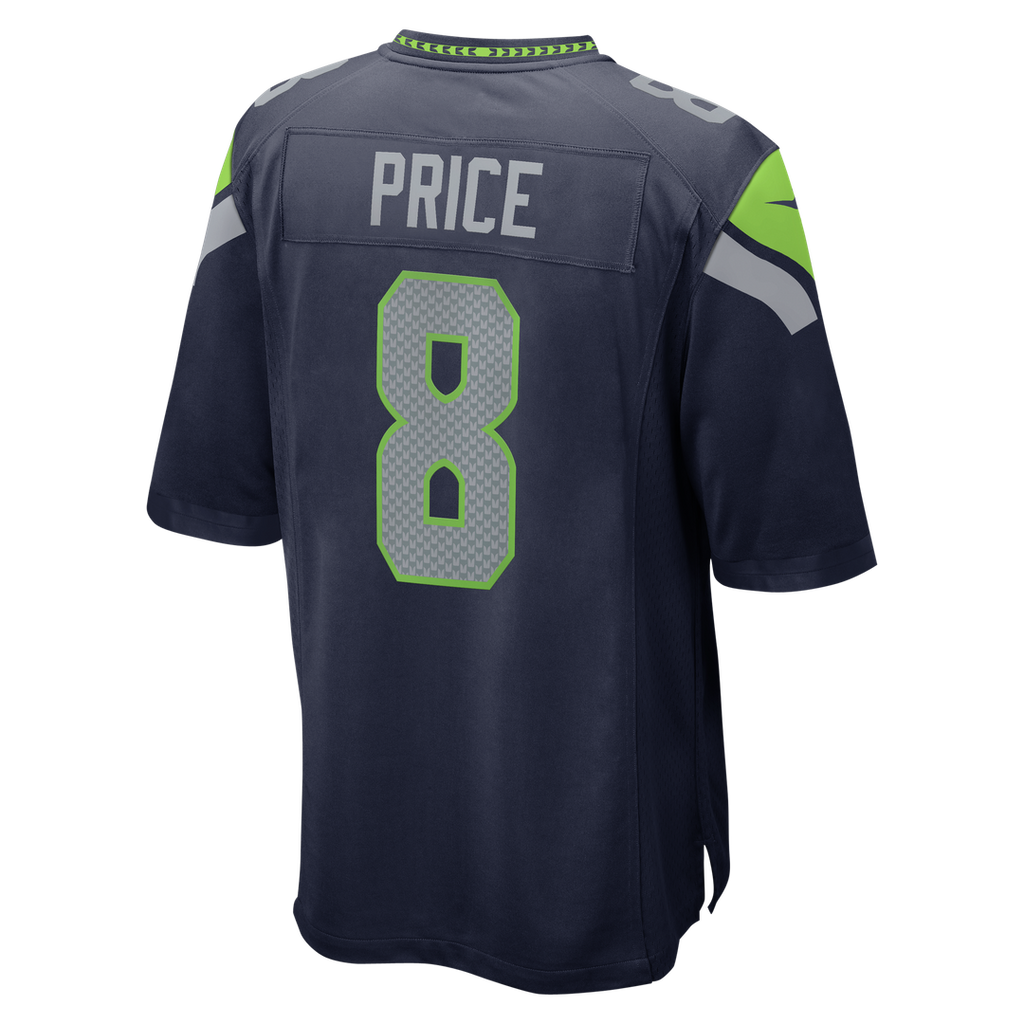 Seattle Seahawks Jadarian Price College Navy Team Game Jersey