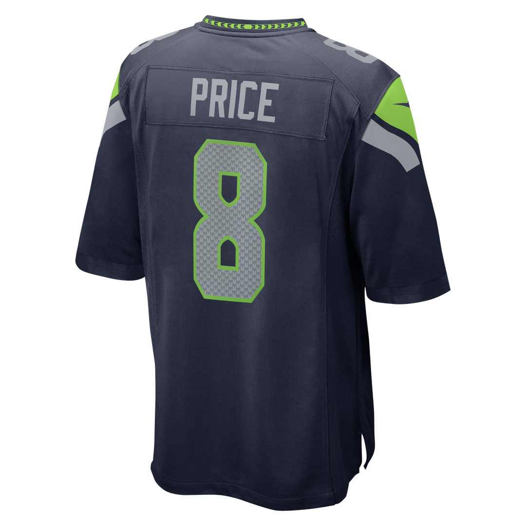 Seattle Seahawks Jadarian Price College Navy Team Game Jersey