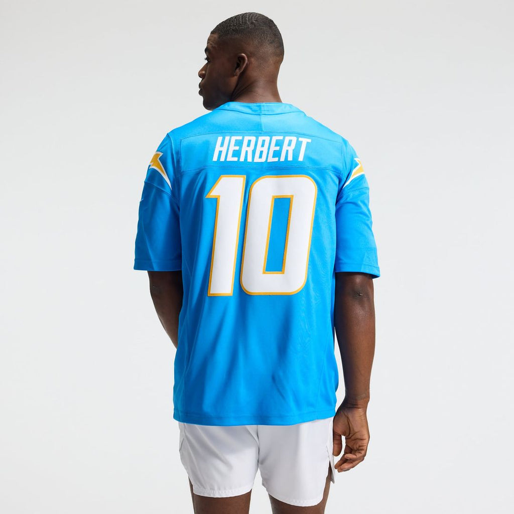Los Angeles Chargers Justin Herbert Powder Blue Team Vapor F.U.S.E. Stitched Limited Jersey