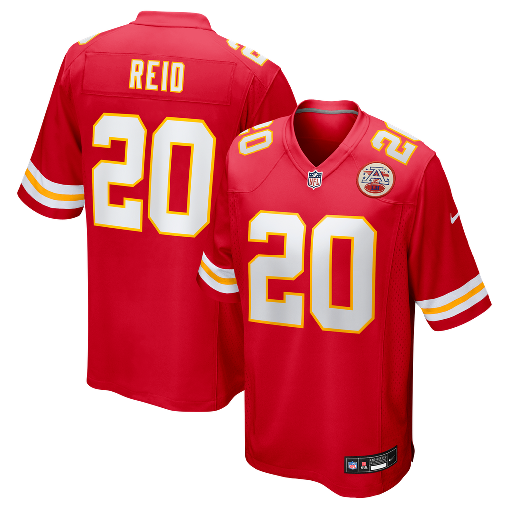 Kansas City Chiefs Justin Reid Red Game Jersey