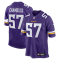 Minnesota Vikings Chaz Chambliss Purple Team Game Jersey