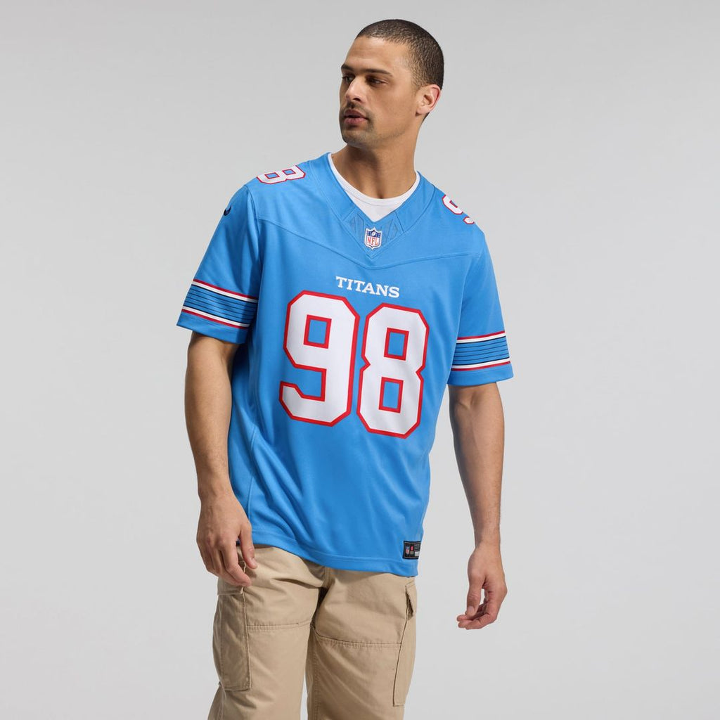 Tennessee Titans Jeffery Simmons White Vapor F.U.S.E. Stitched Limited Jersey