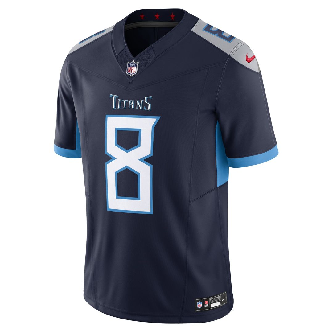 Tennessee Titans Will Levis Light Blue Alternate Oilers Throwback Vapor F.U.S.E. Limited Jersey