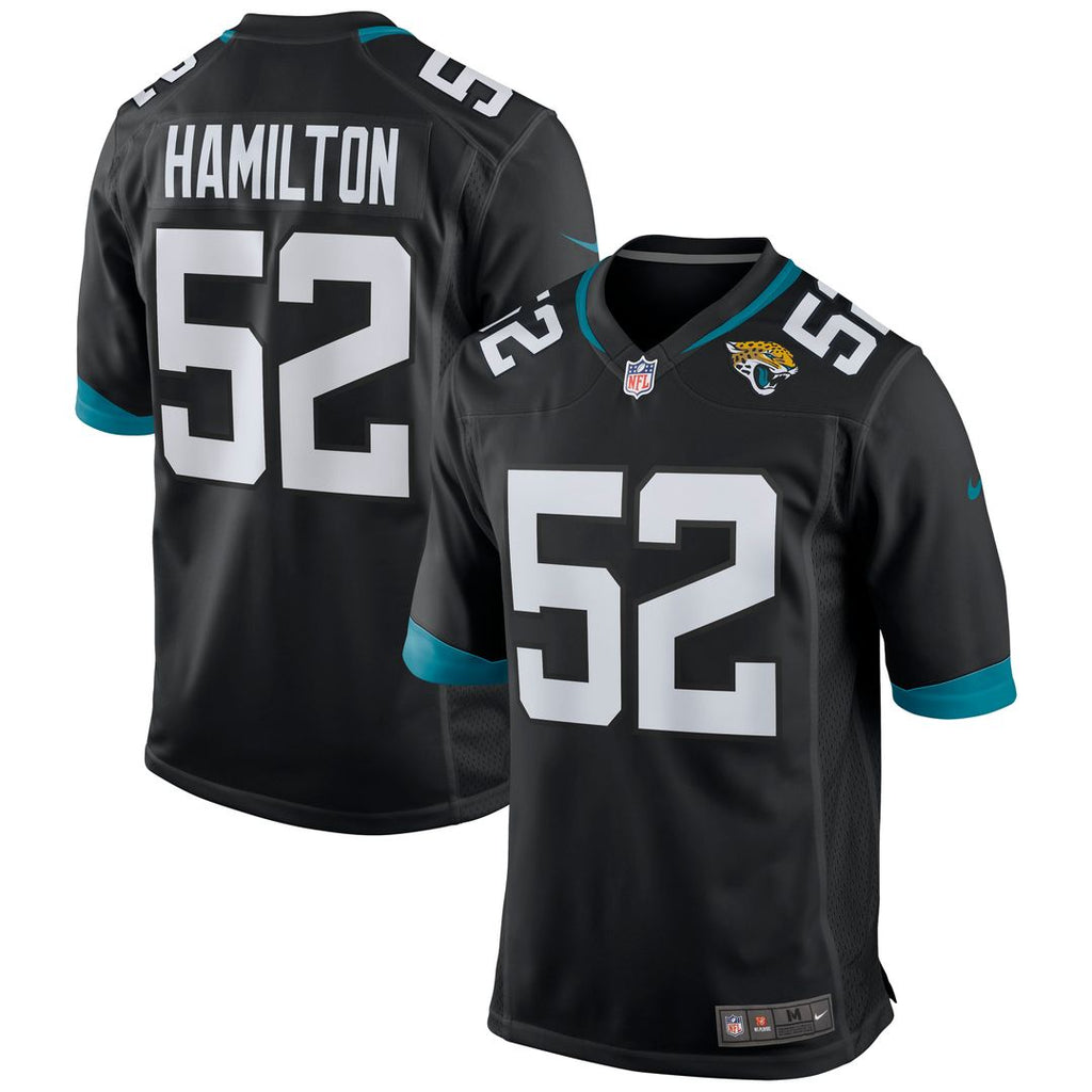 Jacksonville Jaguars DaVon Hamilton Black Game Jersey