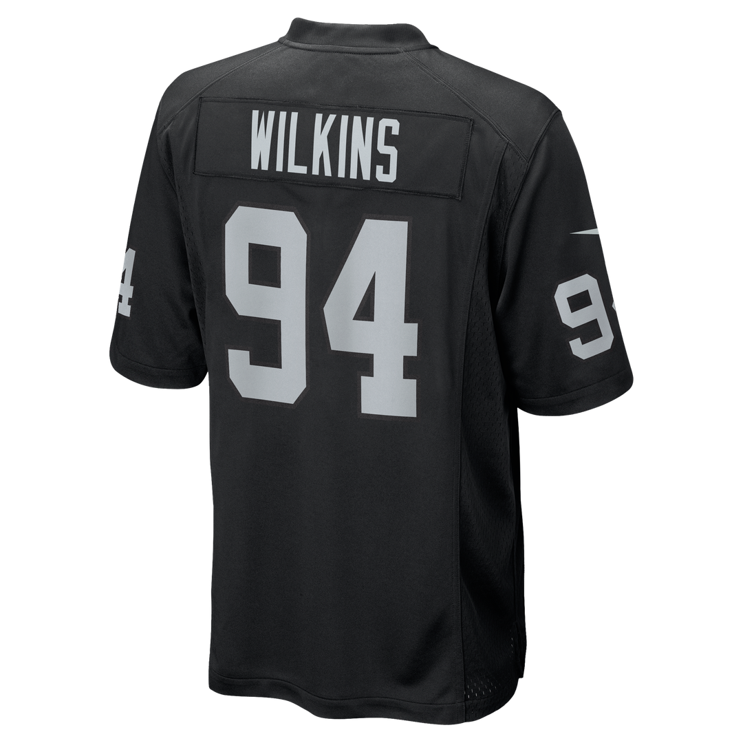 Las Vegas Raiders Christian Wilkins Black Team Game Jersey