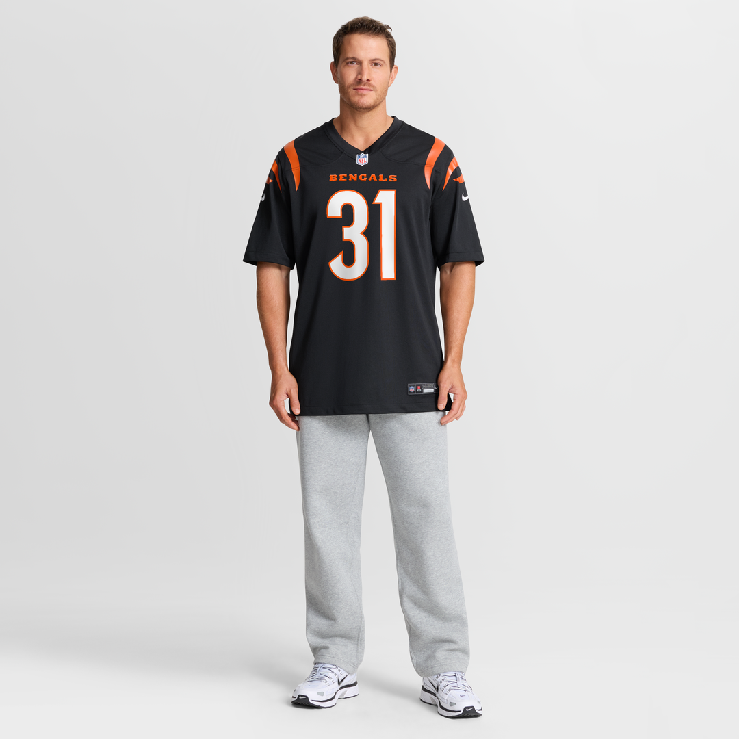 Cincinnati Bengals Ickey Woods Black Retired Player Game Jersey