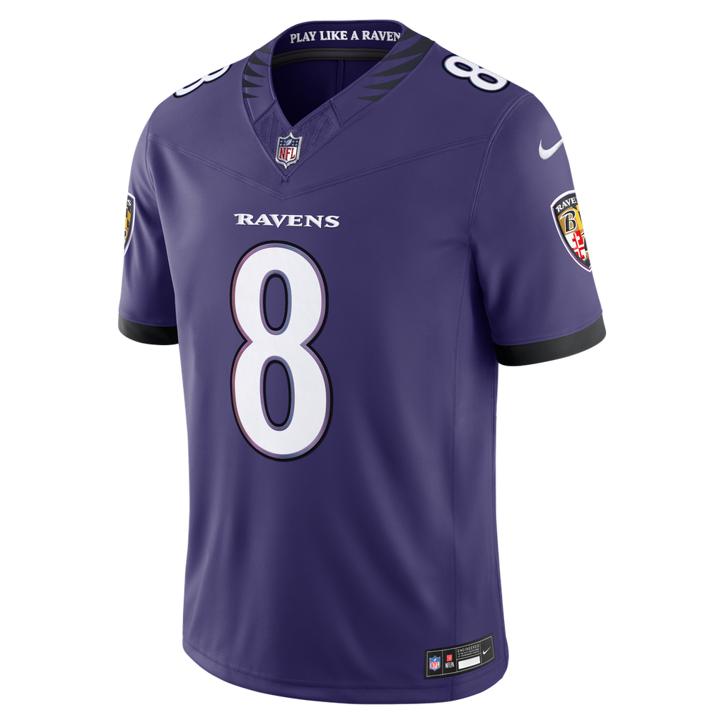 Baltimore Ravens Lamar Jackson Purple Team Vapor F.U.S.E. Stitched Limited Jersey