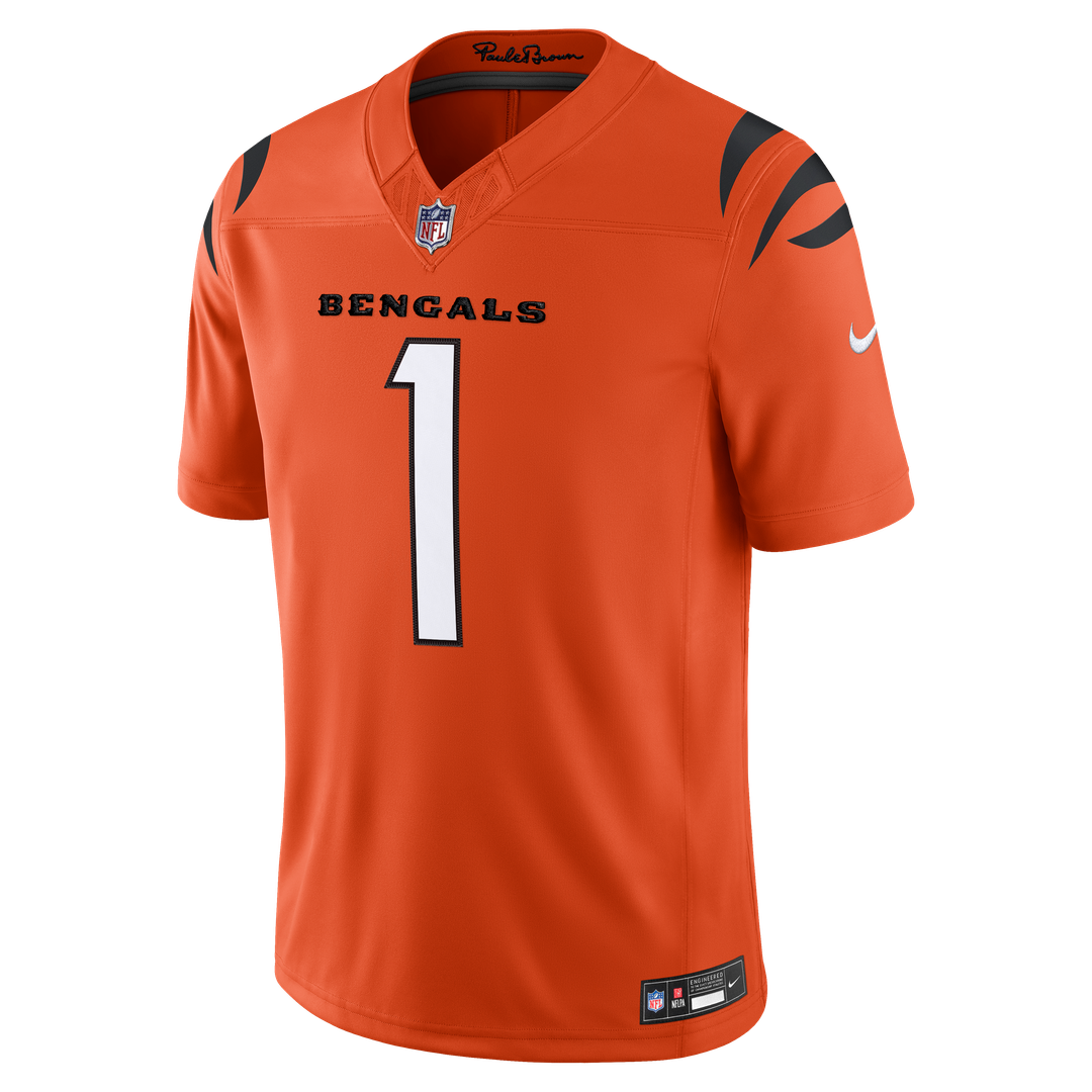 Cincinnati Bengals Ja'Marr Chase White Vapor F.U.S.E. Stitched Limited Jersey