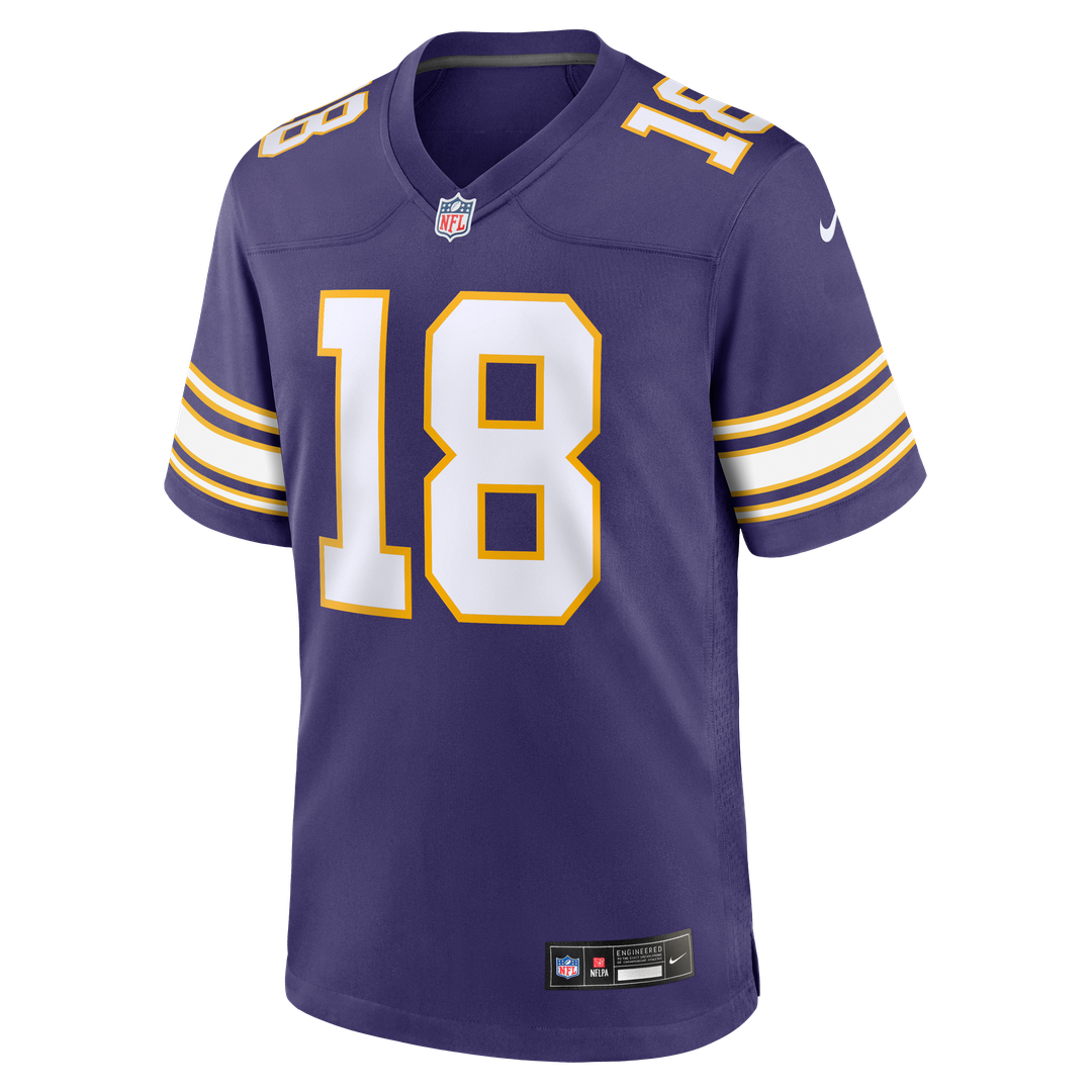 Minnesota Vikings Justin Jefferson Purple Classic Player Game Jersey