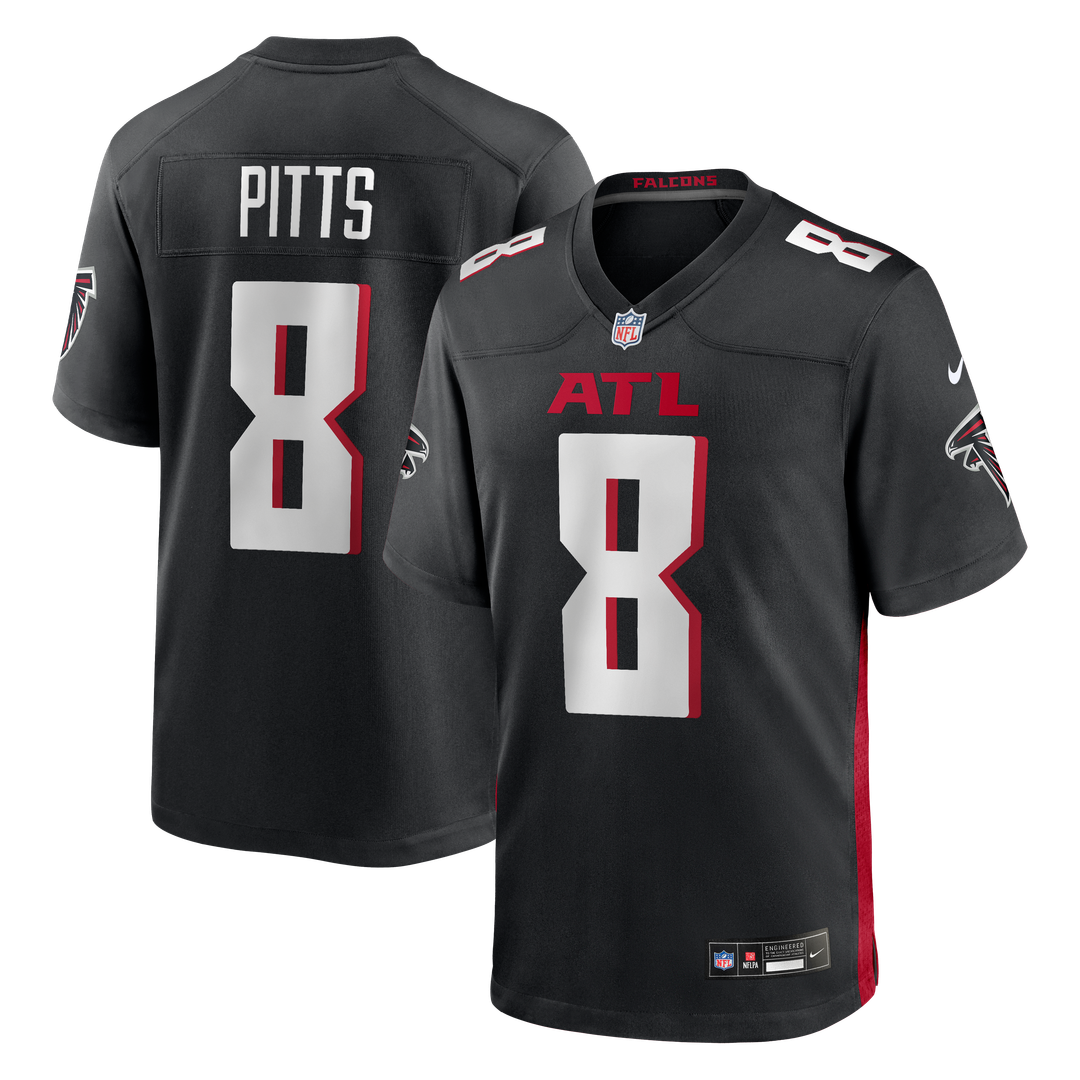 Atlanta Falcons Kyle Pitts Black Game Jersey