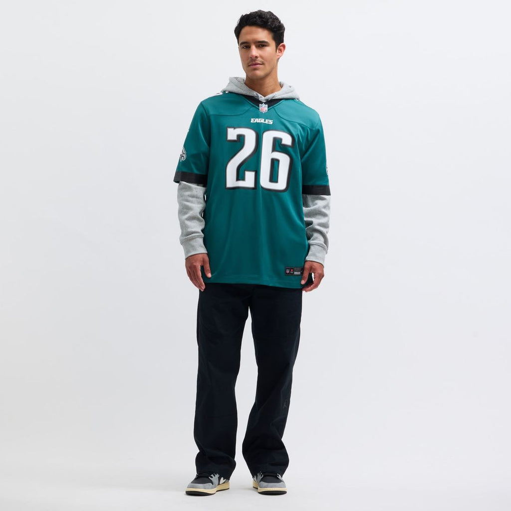 Philadelphia Eagles Saquon Barkley Black Alternate Game Jersey