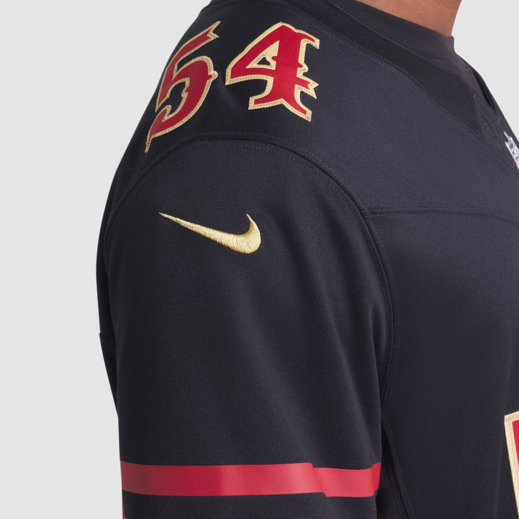 San Francisco 49ers Fred Warner Black Rivalries Collection Stitched Limited Jersey