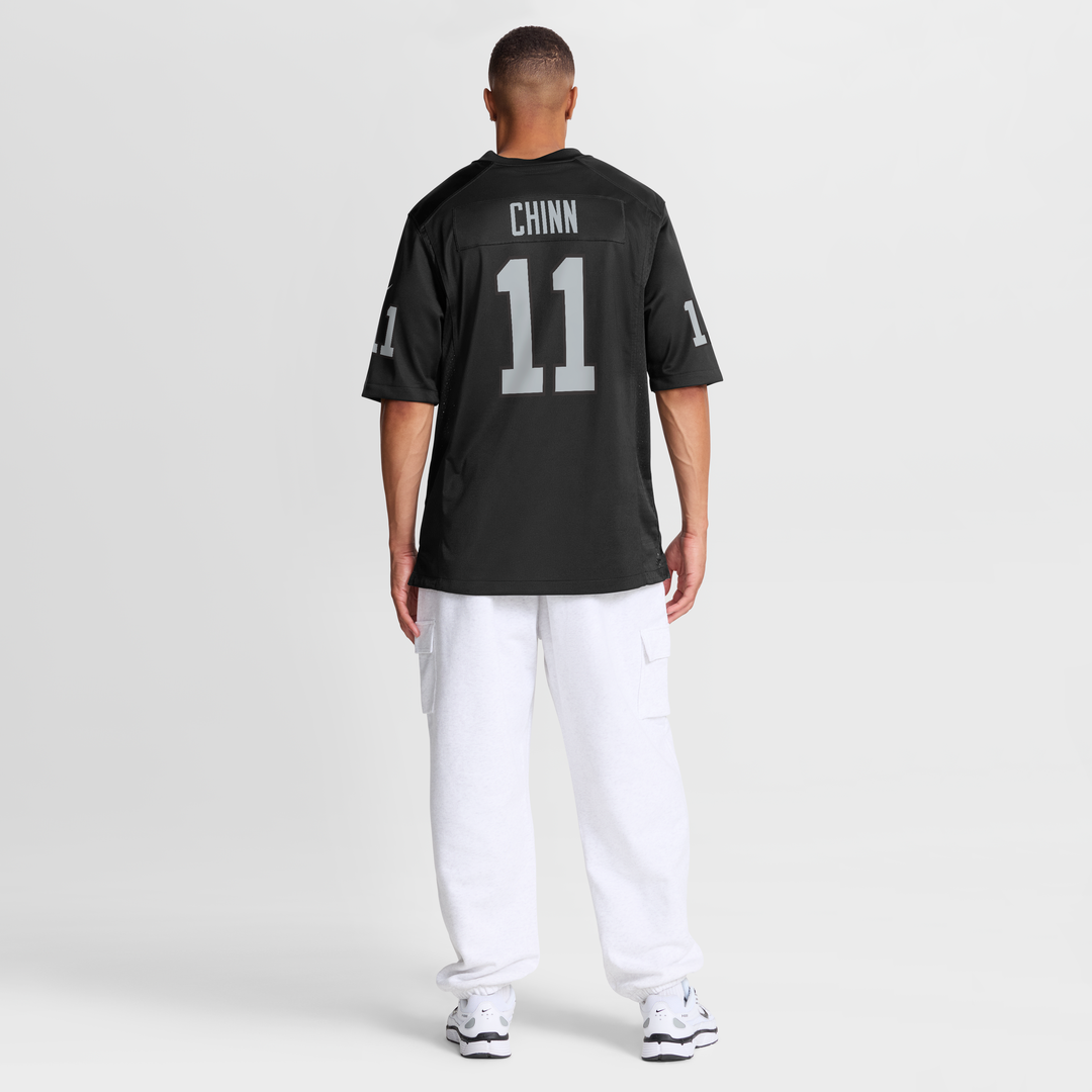 Las Vegas Raiders Jeremy Chinn Black Team Game Jersey