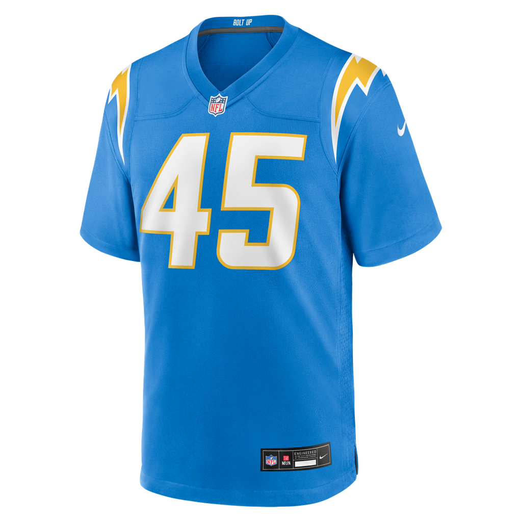Los Angeles Chargers Tuli Tuipulotu Powder Blue Team Game Jersey
