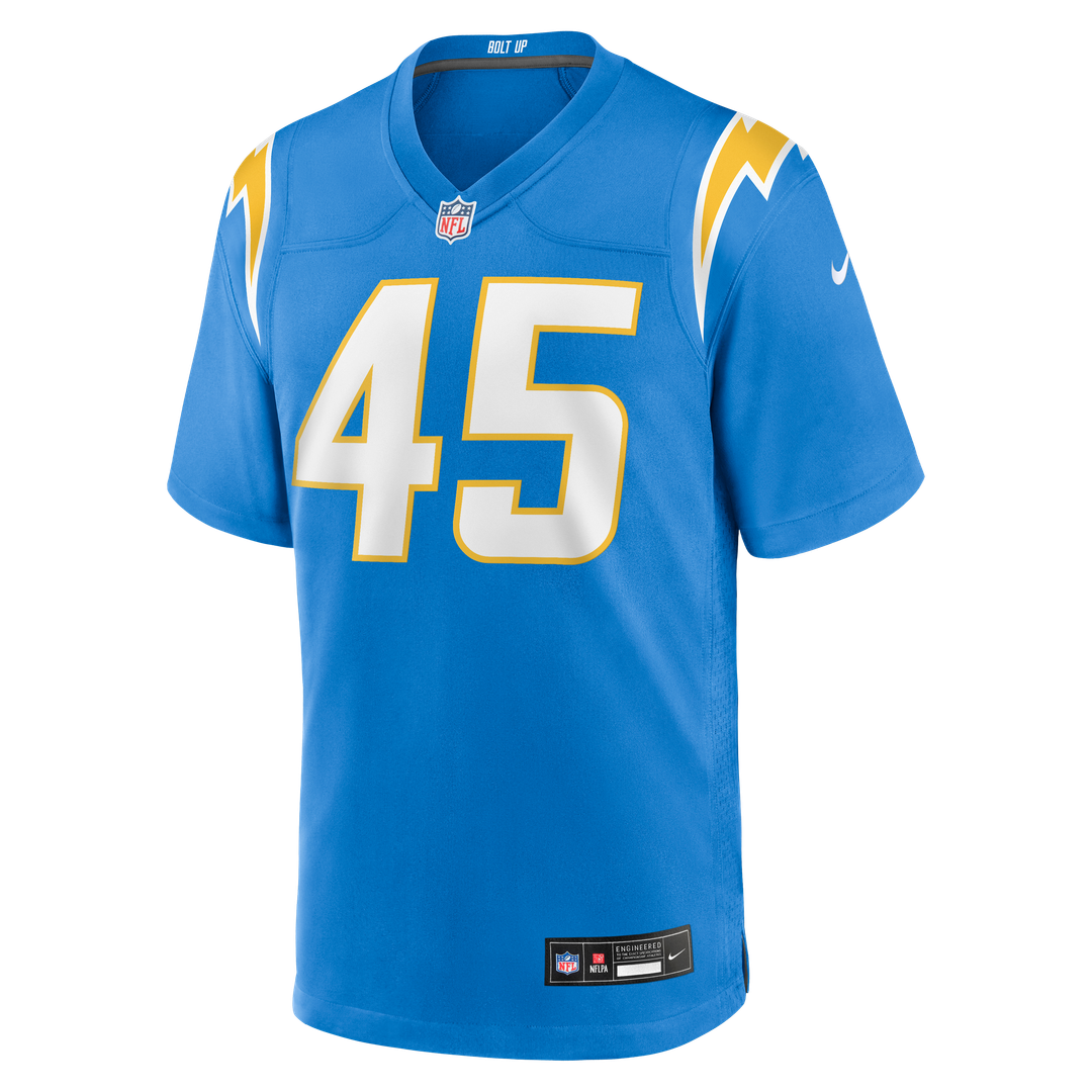 Los Angeles Chargers Tuli Tuipulotu Powder Blue Team Game Jersey