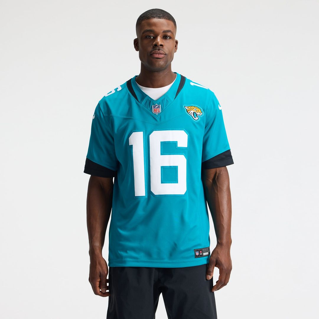 Jacksonville Jaguars Trevor Lawrence Teal Team Vapor F.U.S.E. Stitched Limited Jersey