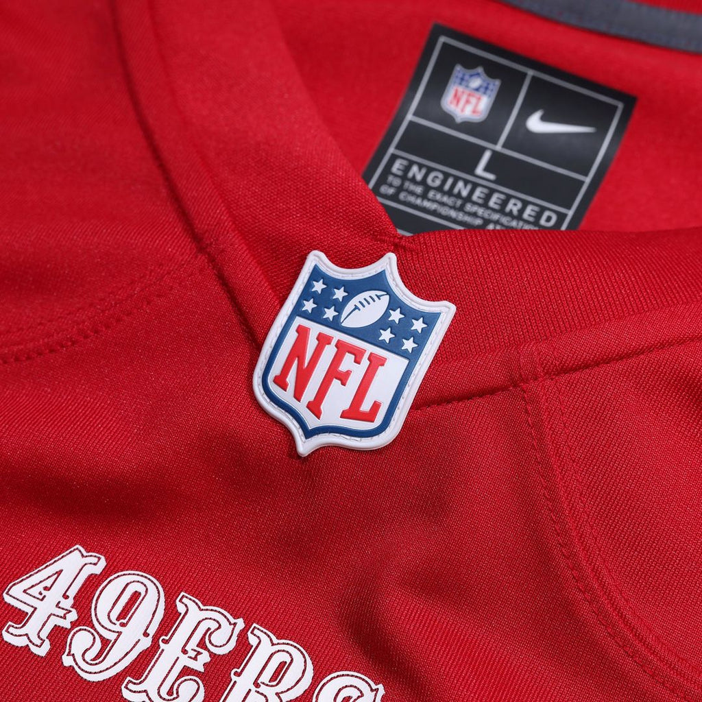 San Francisco 49ers Jake Tonges Scarlet Team Game Jersey
