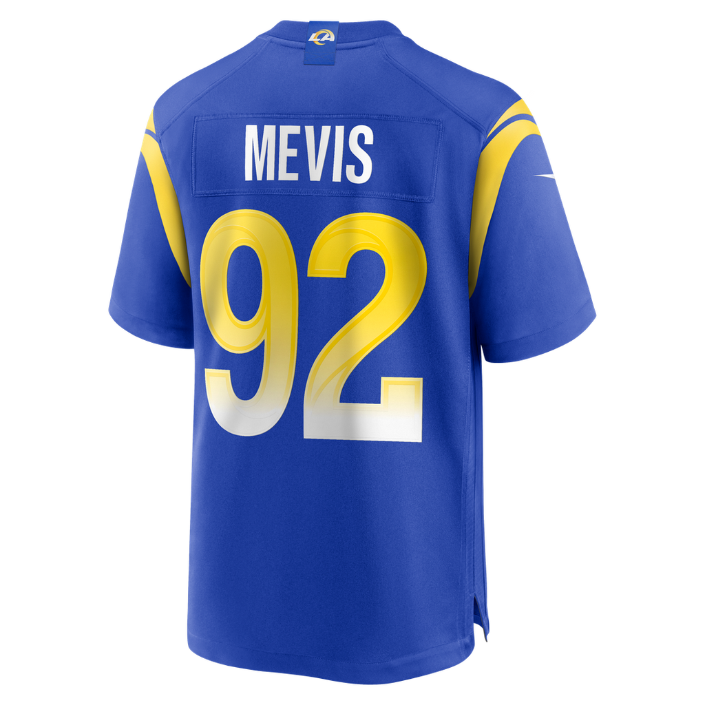 Los Angeles Rams Harrison Mevis Royal Team Game Jersey