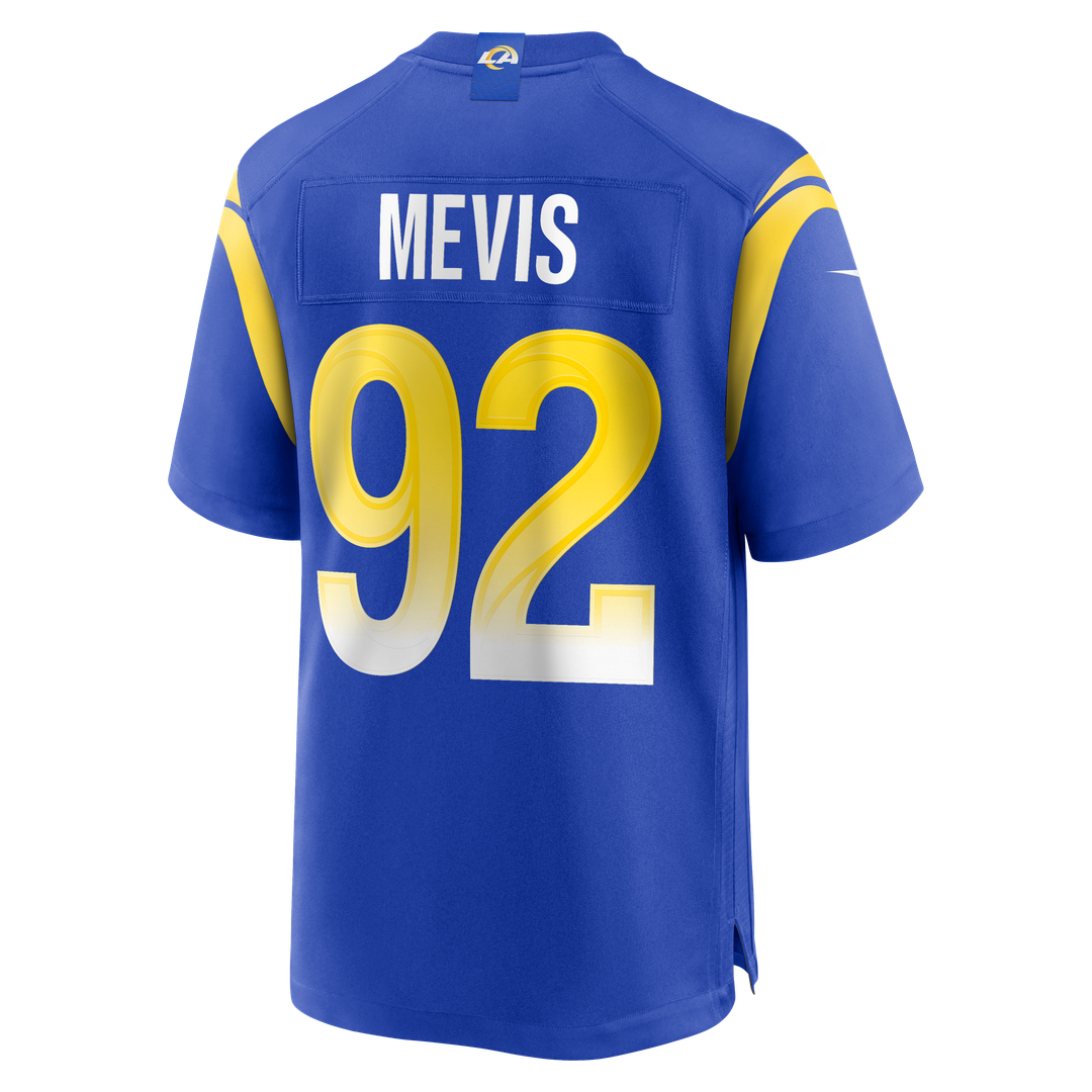 Los Angeles Rams Harrison Mevis Royal Team Game Jersey