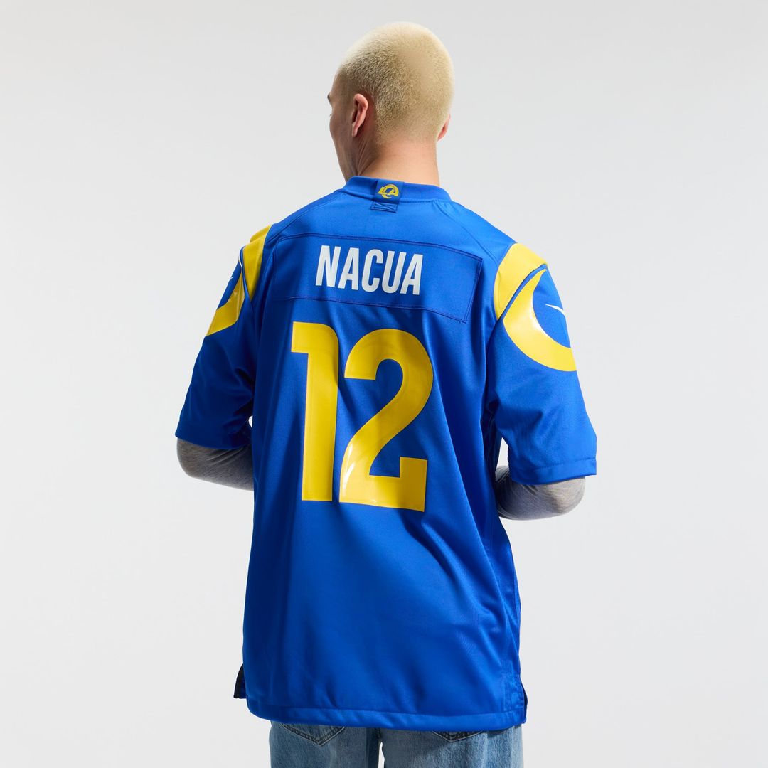 Los Angeles Rams Puka Nacua White White Game Player Jersey