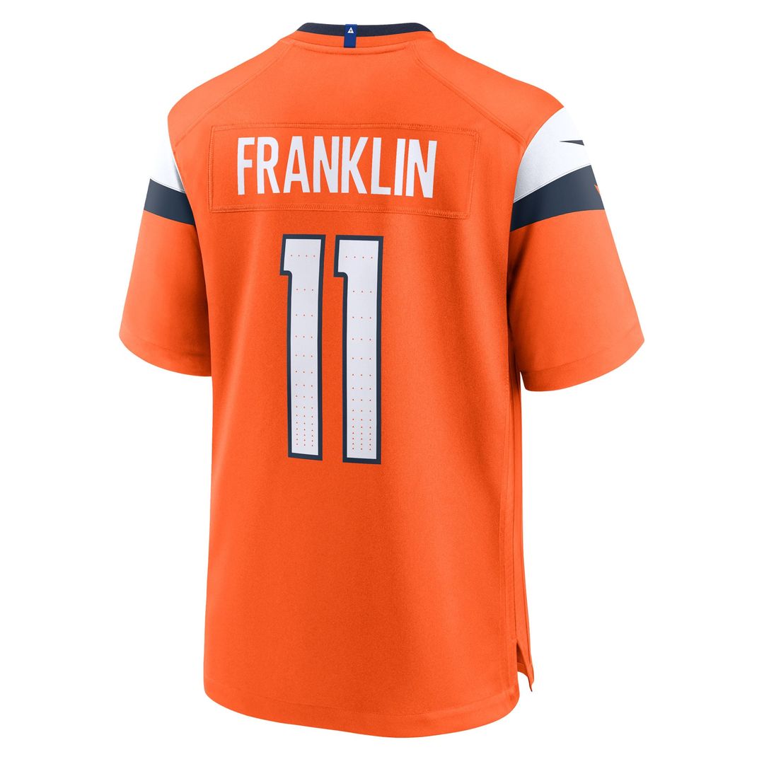 Denver Broncos Troy Franklin Orange Team Game Jersey