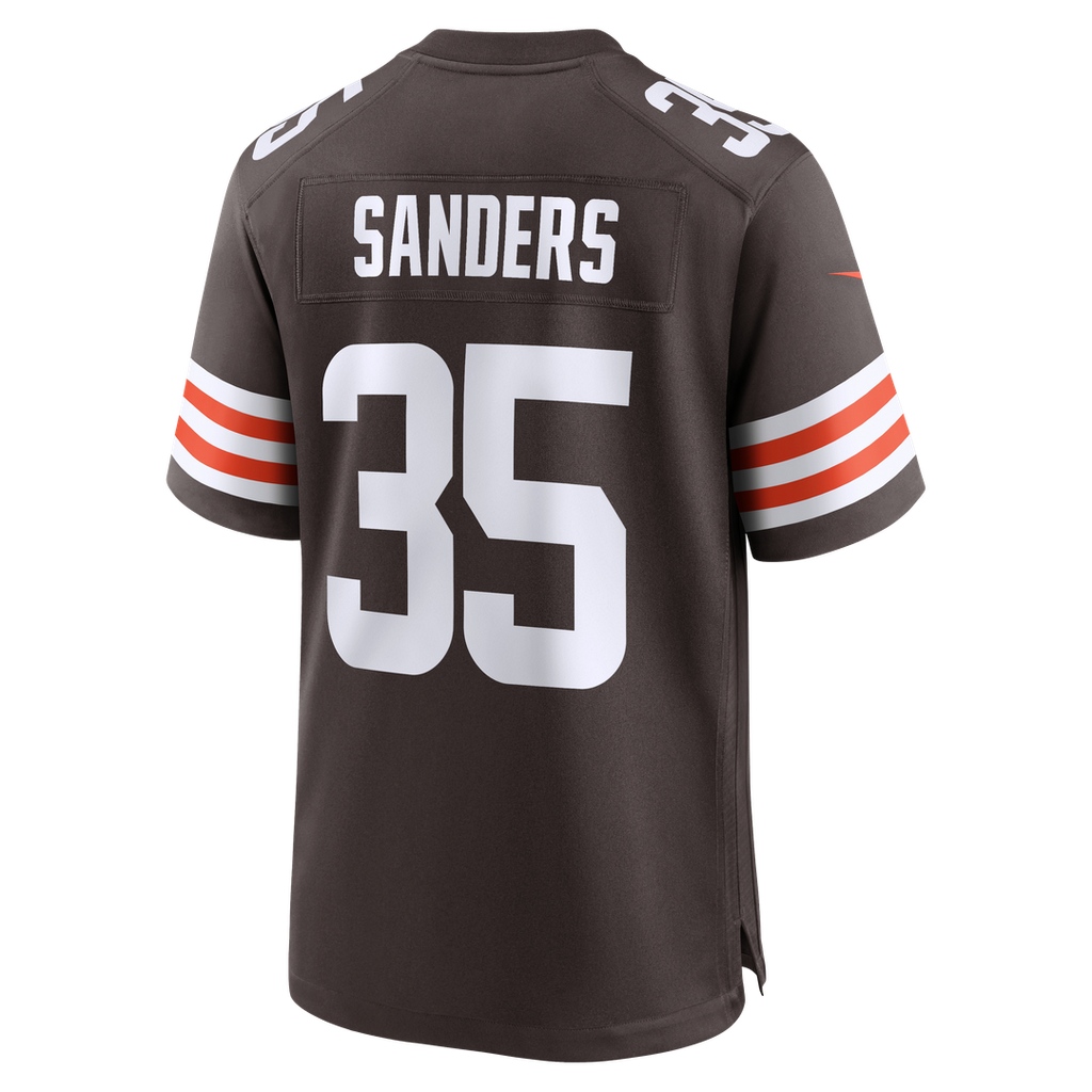 Cleveland Browns Raheim Sanders Brown Team Game Jersey