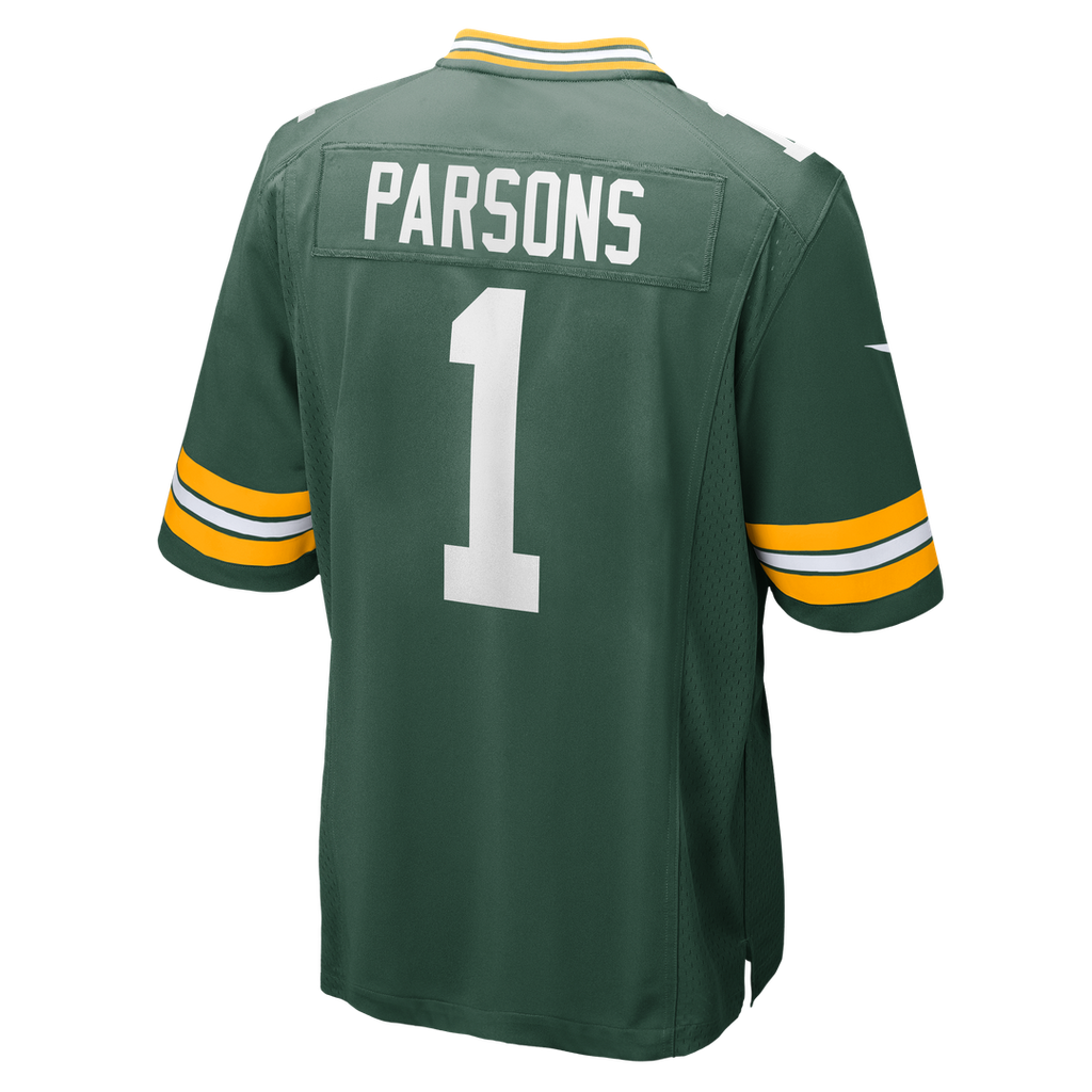 Green Bay Packers Micah Parsons White Game Player Jersey
