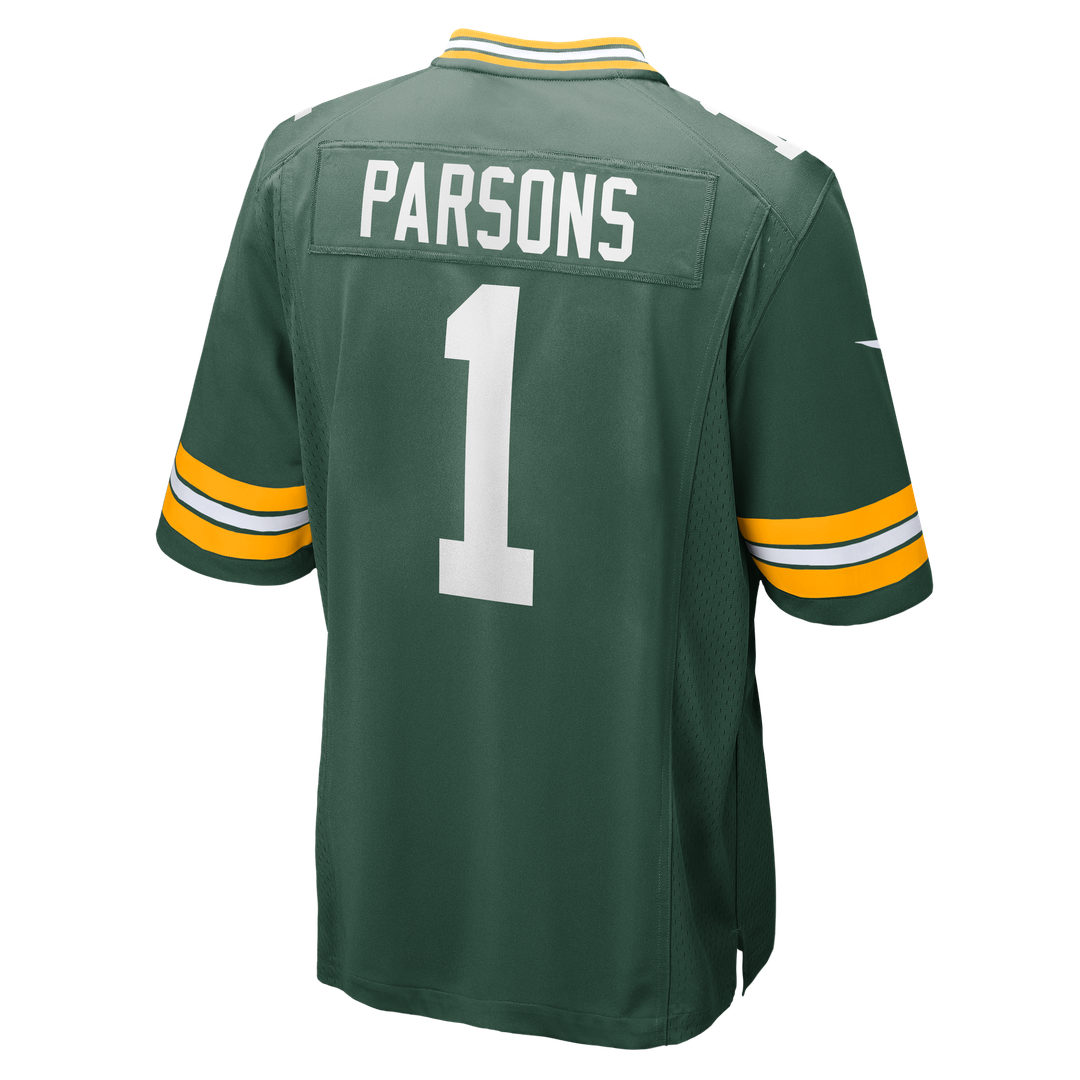 Green Bay Packers Micah Parsons White Game Player Jersey