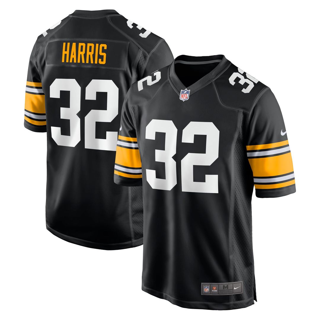 Pittsburgh Steelers Franco Harris Black Alternate Retired Player Jersey