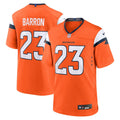 Denver Broncos Jahdae Barron Orange Game Player Jersey