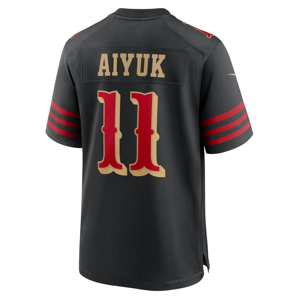 San Francisco 49ers Brandon Aiyuk Black Rivalries Collection Game Jersey