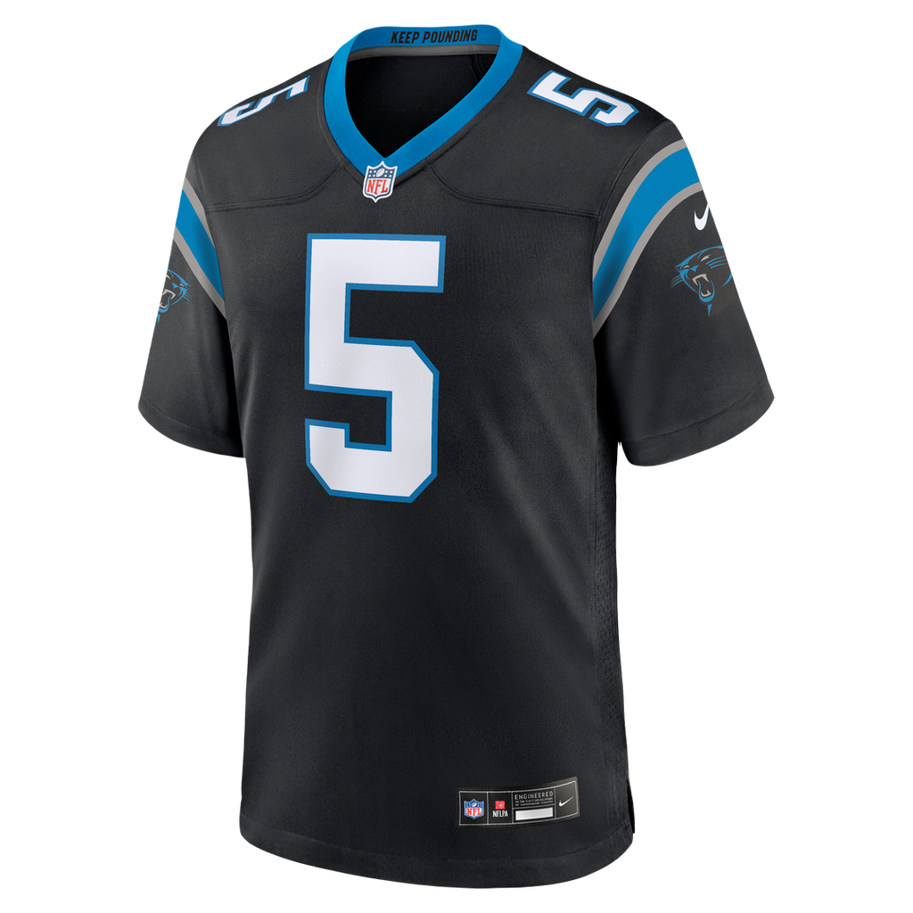 Carolina Panthers Jaelan Phillips Black Game Jersey