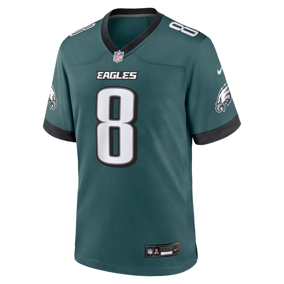 Philadelphia Eagles Tank Bigsby Midnight Green Team Game Jersey