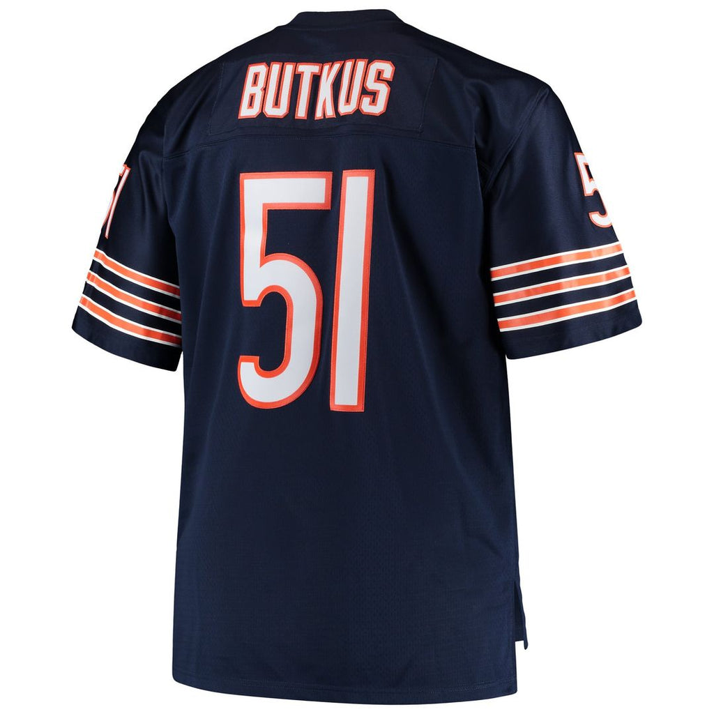 Chicago Bears Dick Butkus Mitchell & Ness Navy Big & Tall 1966 Retired Player Replica Jersey