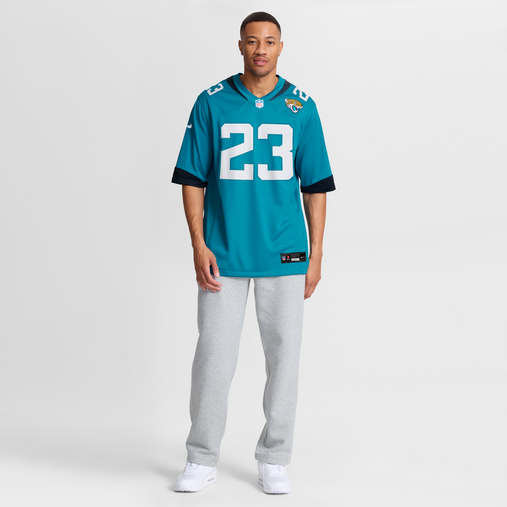 Jacksonville Jaguars Foyesade Oluokun Teal Game Player Jersey