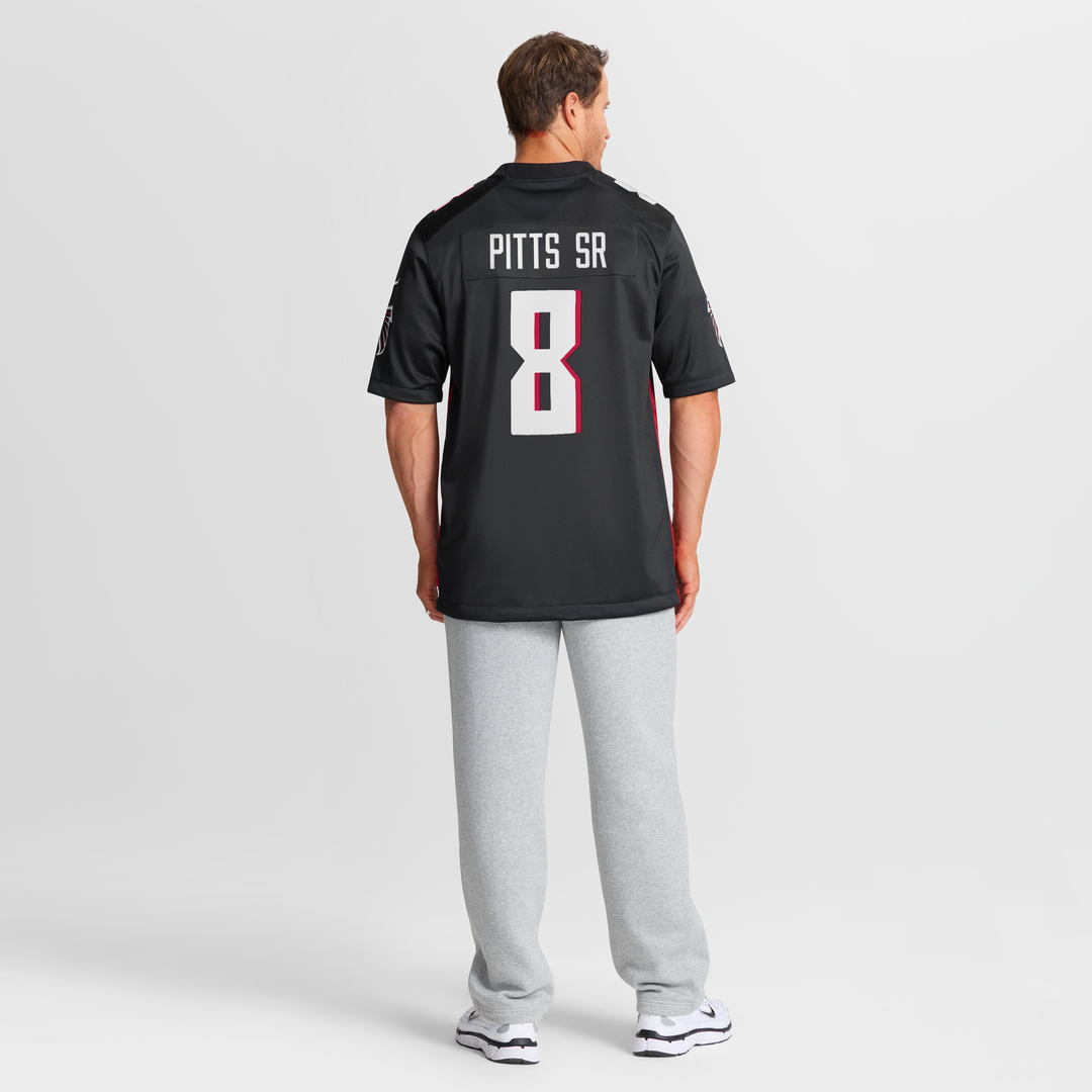Atlanta Falcons Kyle Pitts Sr. Black Team Game Jersey