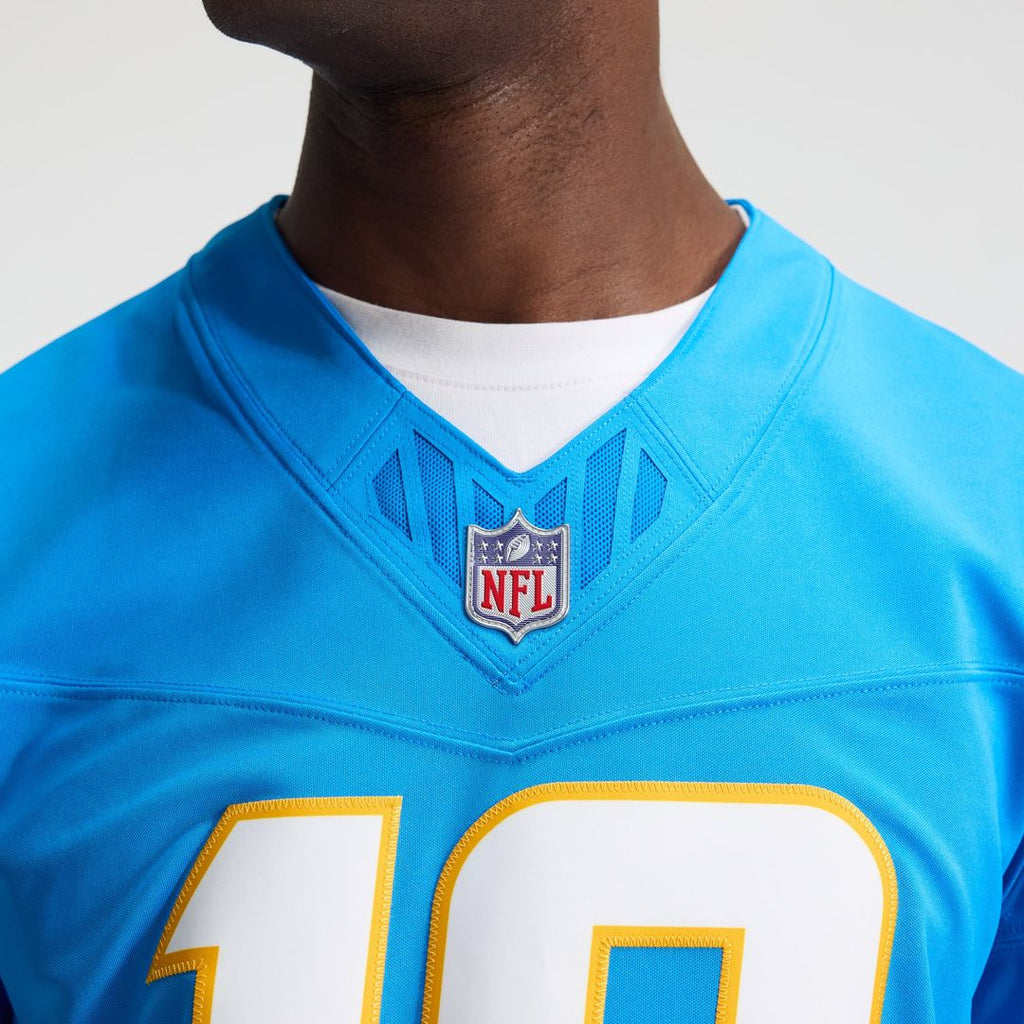 Los Angeles Chargers Justin Herbert Powder Blue Team Vapor F.U.S.E. Stitched Limited Jersey