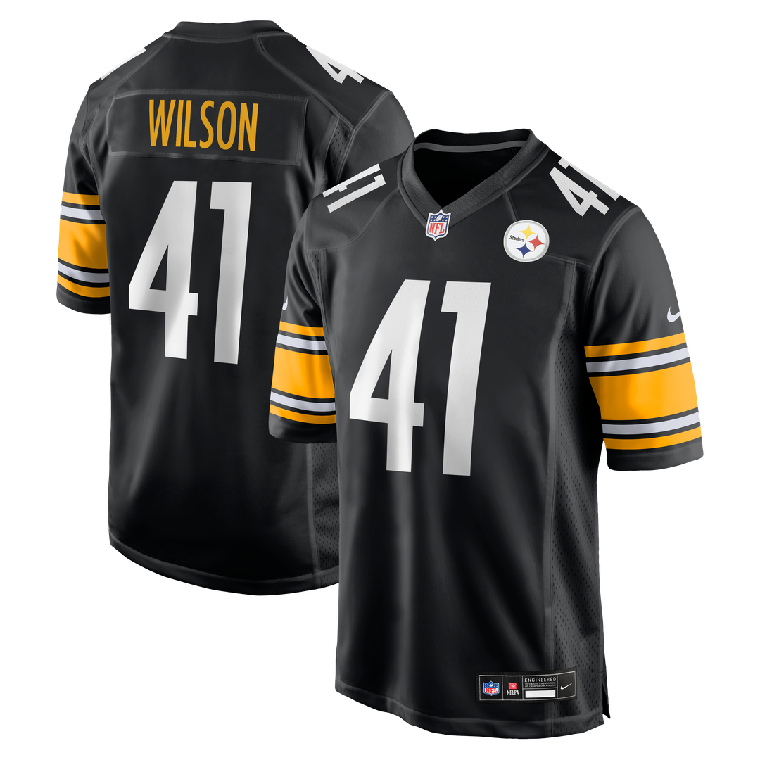 Pittsburgh Steelers Payton Wilson Black Game Jersey