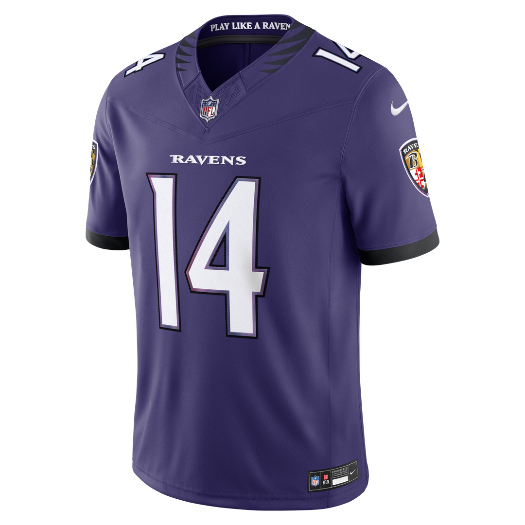 Baltimore Ravens Kyle Hamilton Purple Team Vapor F.U.S.E. Stitched Limited Jersey