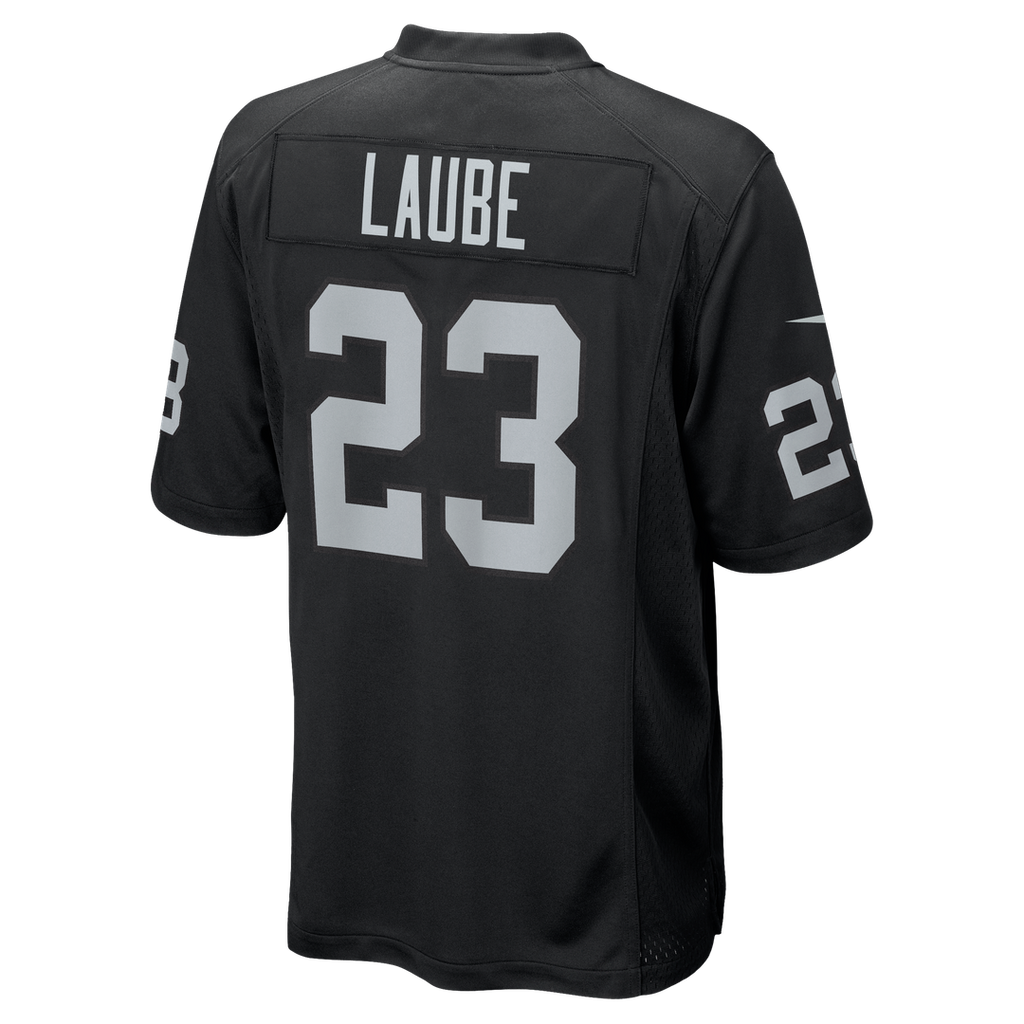Las Vegas Raiders Dylan Laube Black Team Game Jersey