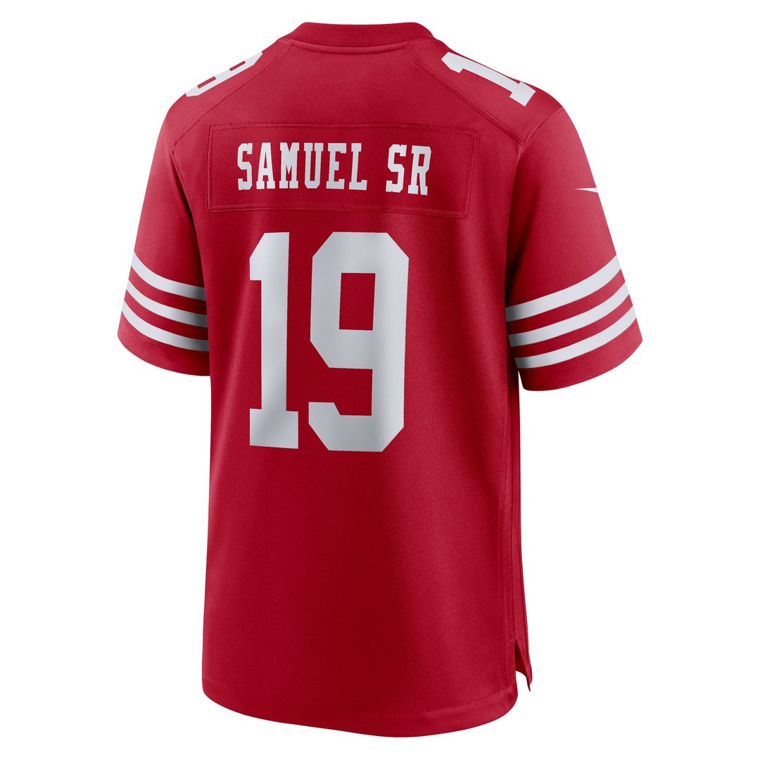 San Francisco 49ers Deebo Samuel Sr Scarlet Team Game Jersey