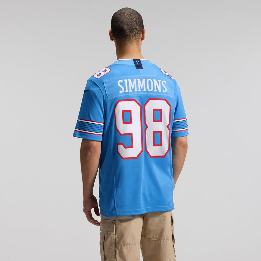 Tennessee Titans Jeffery Simmons White Vapor F.U.S.E. Stitched Limited Jersey