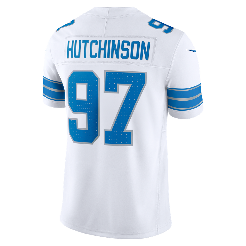 Detroit Lions Aidan Hutchinson White Vapor F.U.S.E. Stitched Limited Jersey