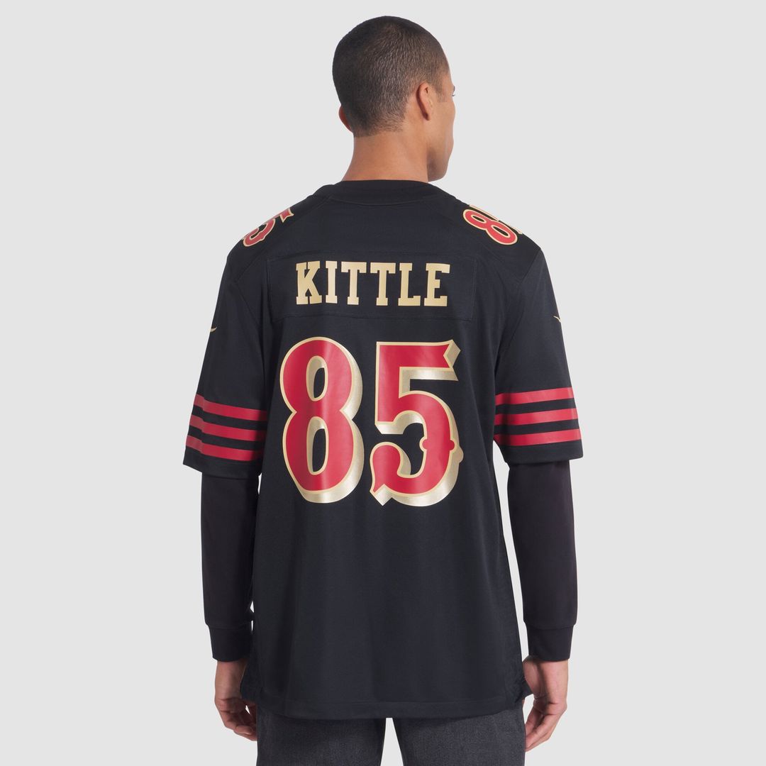 San Francisco 49ers George Kittle Black Rivalries Collection Game Jersey