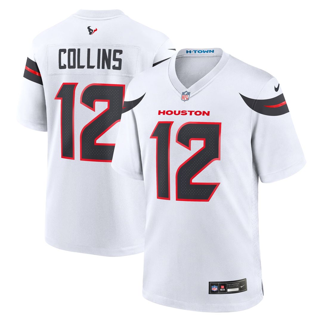 Houston Texans Nico Collins Red Alternate Game Jersey
