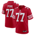 San Francisco 49ers Dominick Puni Scarlet Team Game Jersey